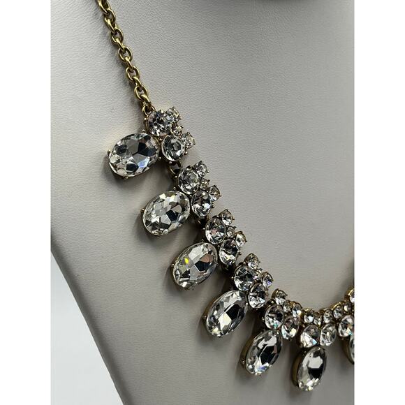 J. Crew Gold Tone Bridal Bling
Sparkling Rhinestone Queens Collar Necklace - Picture 4 of 6